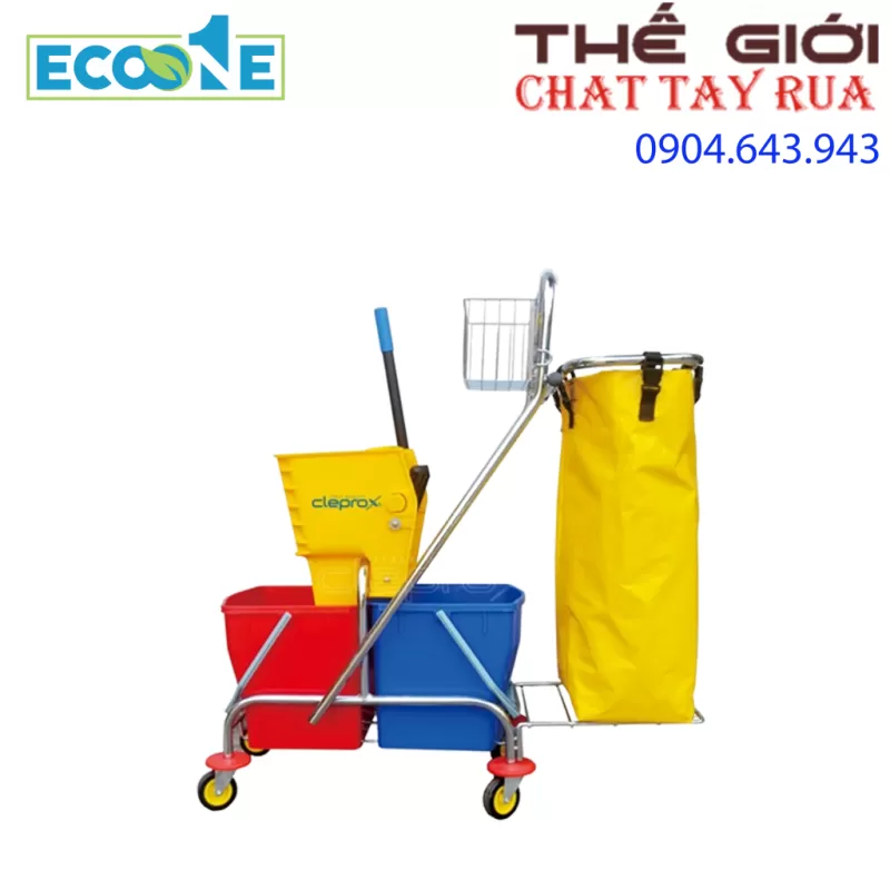 ECO-CX-58B XE VẮT NƯỚC 2 NGĂN+ TÚI ĐỰNG RÁC