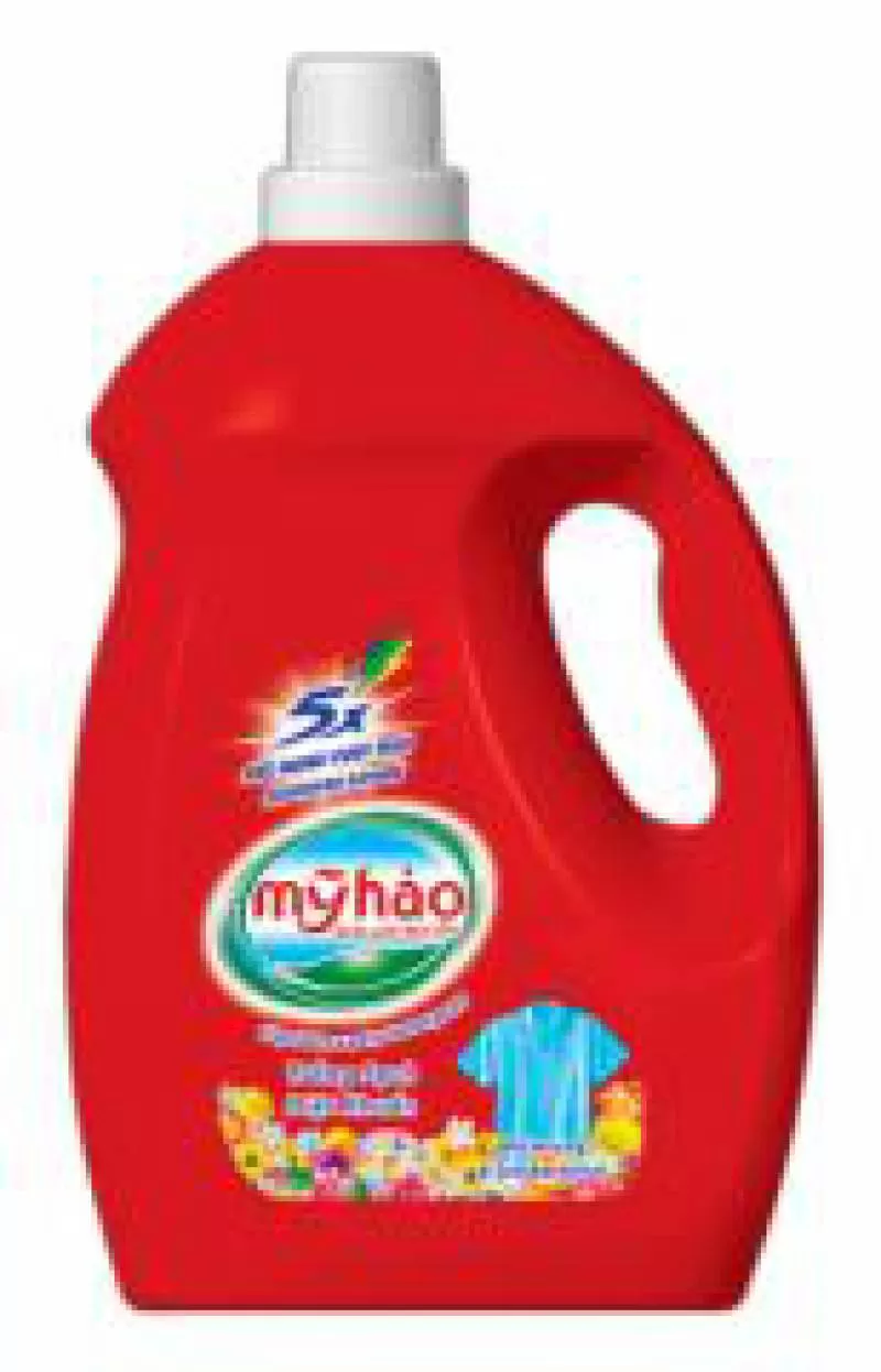 Nước Giặt Mỹ Hảo 5X Trắng Sạch, Diệt Khuẩn (3,6 Kg) - ĐỎ