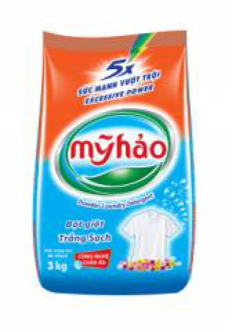 Bột Giặt Mỹ Hảo (3 Kg) - TRẮNG SẠCH