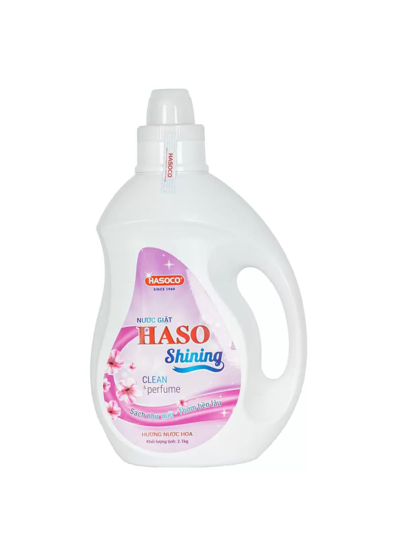NƯỚC GIẶT HASO SHINING 2.1KG HƯƠNG NƯỚC HOA
