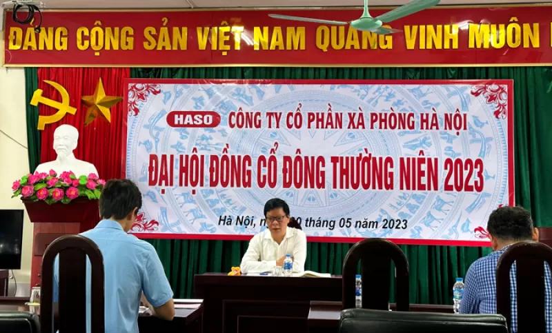 Công ty CP Xà phòng Hà Nội tổ chức thành công Đại hội đồng cổ đông thường niên năm 2023