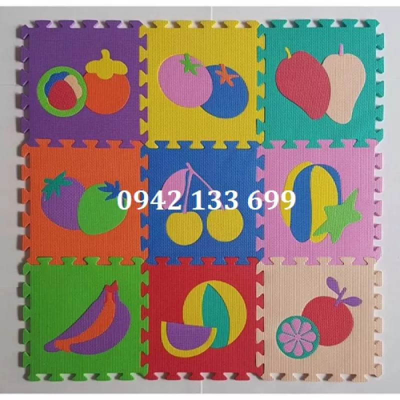 Thảm Xốp Lót Sàn Hình Trái Cây 