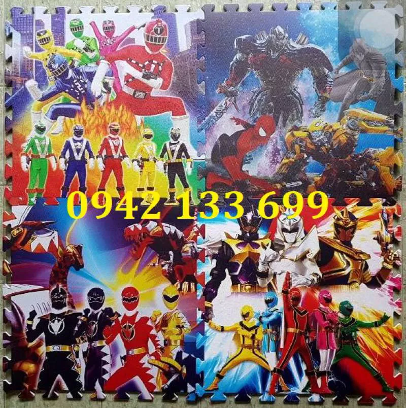 Thảm Cao Su Trải Sàn Hình Siêu Nhân