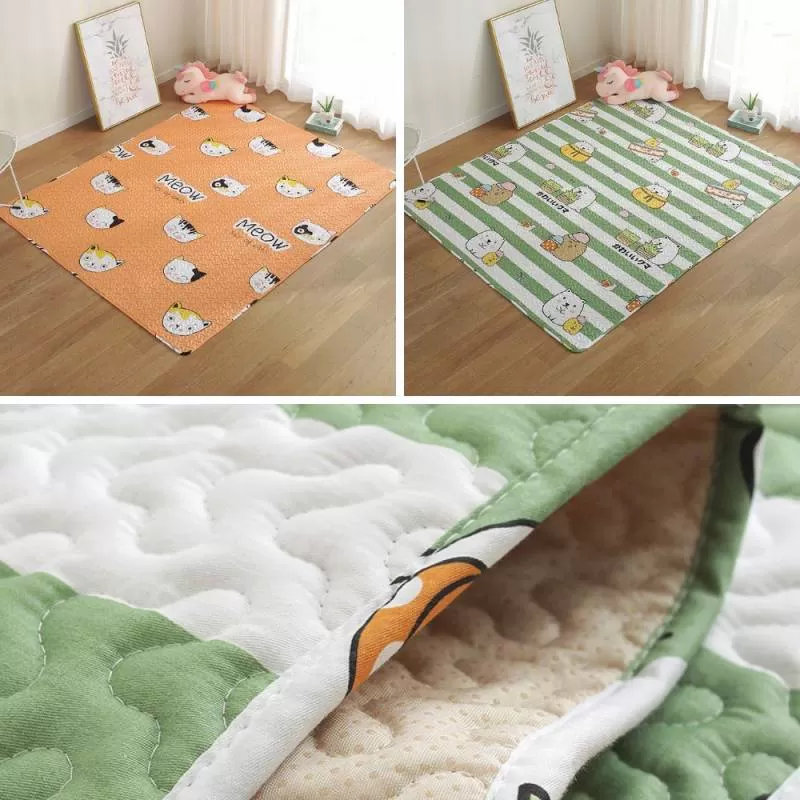Thảm Cotton Lót Sàn Trang Trí Họa Tiết Hoạt Hình