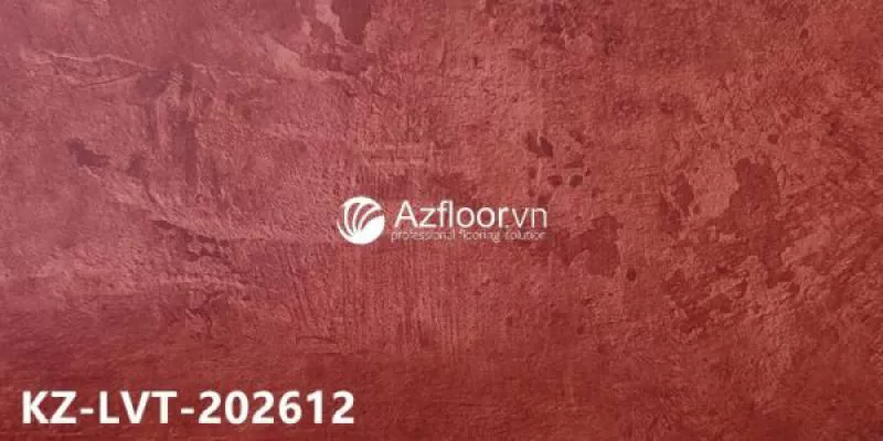 Sàn vinyl màu đỏ dày 2ly KZ-LVT-202612