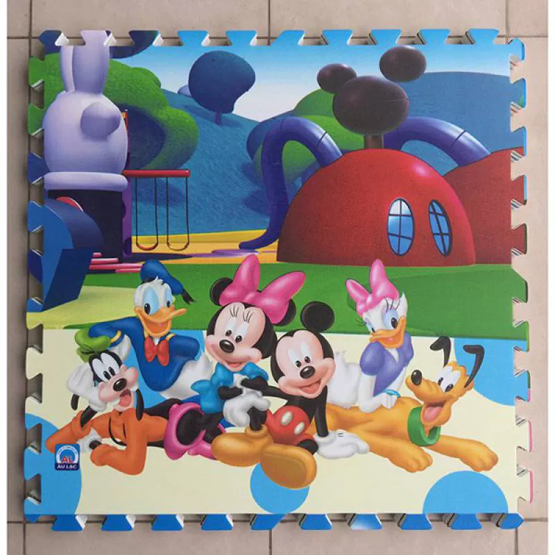 Xốp trải sàn 60×60 in hình chuột Mickey