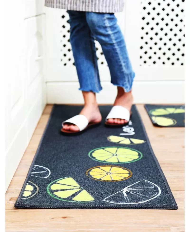 Set 2 Thảm Đôi Nhà Bếp Thiết Kế Đế Cao Su Họa Tiết Nhà Bếp