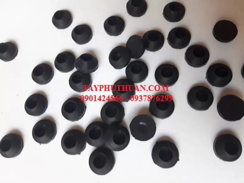 Nut cao su phi 16 x phi 8