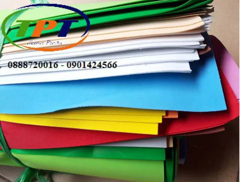 Mút xốp mỏng nhiều màu