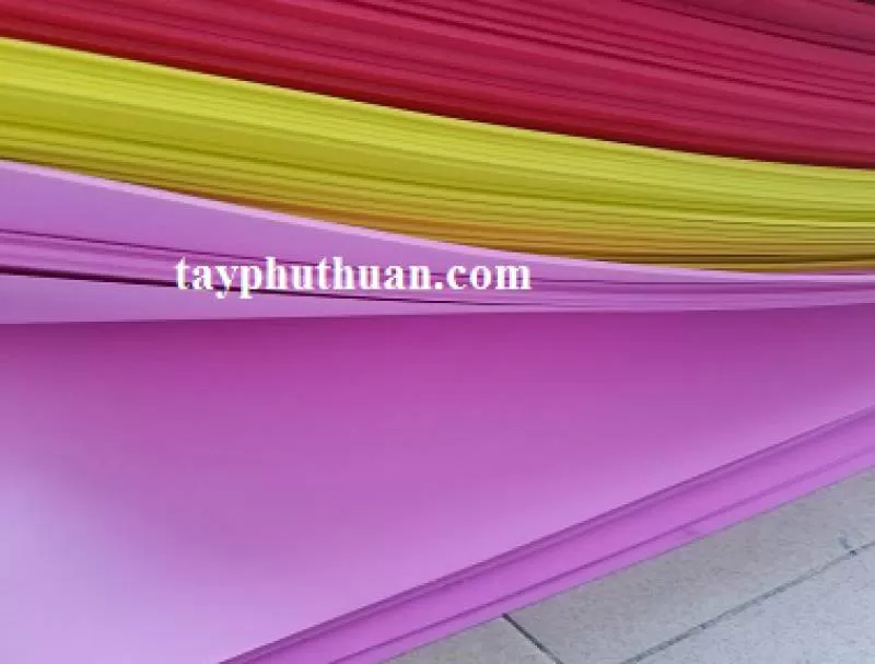 Xốp mỏng nhiều màu