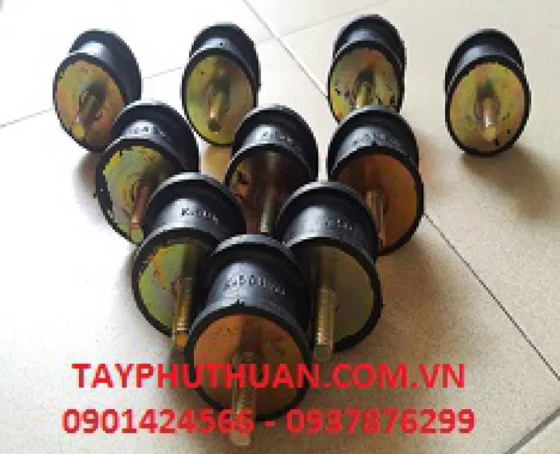 Cao su giảm chấn chân đế phi 50xH35mm