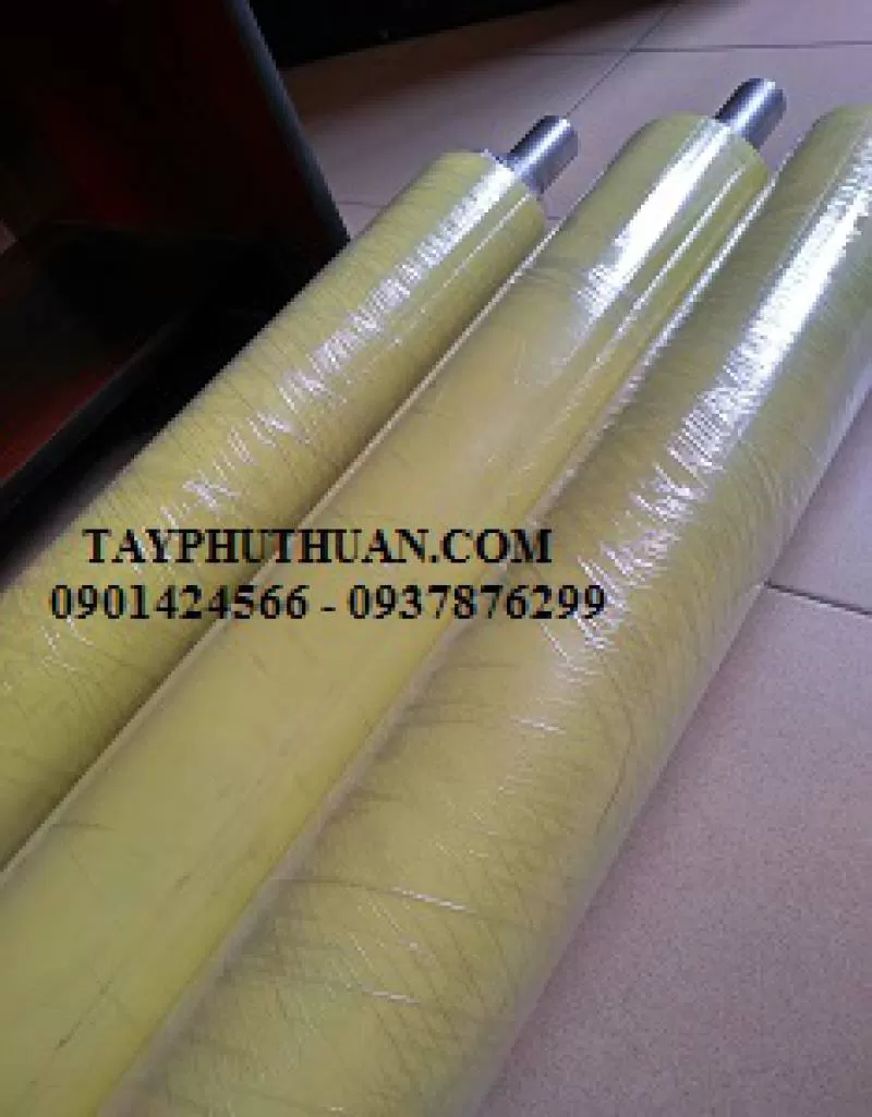 Đắp trục cao su ngành thực phẩm phi 110mm