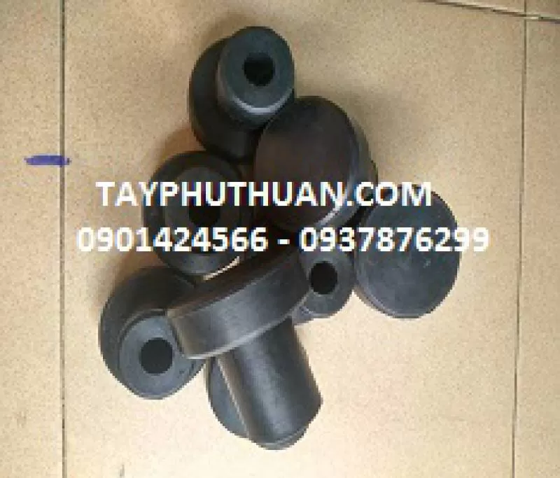 Cao su nut giảm chấn hình tròn phi 45