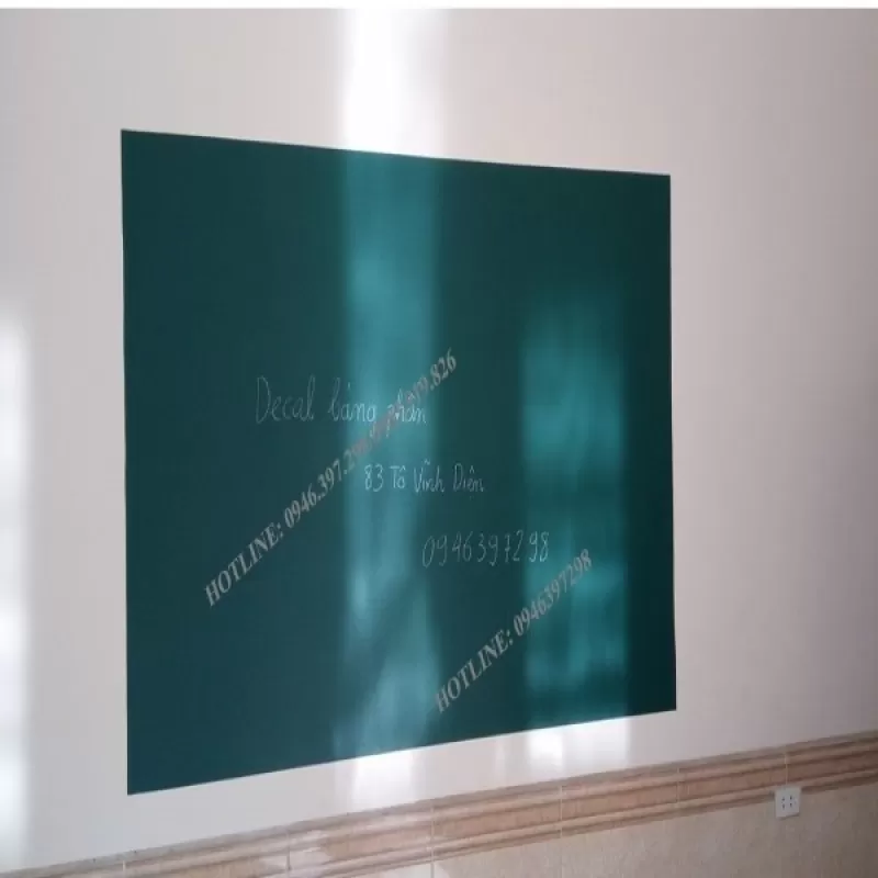 Decal bảng xanh viết phấn hoặc bút neon cỡ 200cm x 120cm