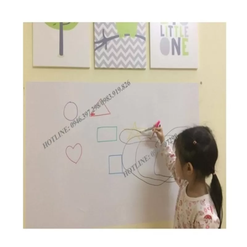 Decal bảng trắng viết bút dạ bảng trắng cỡ 200cm x 50cm 
