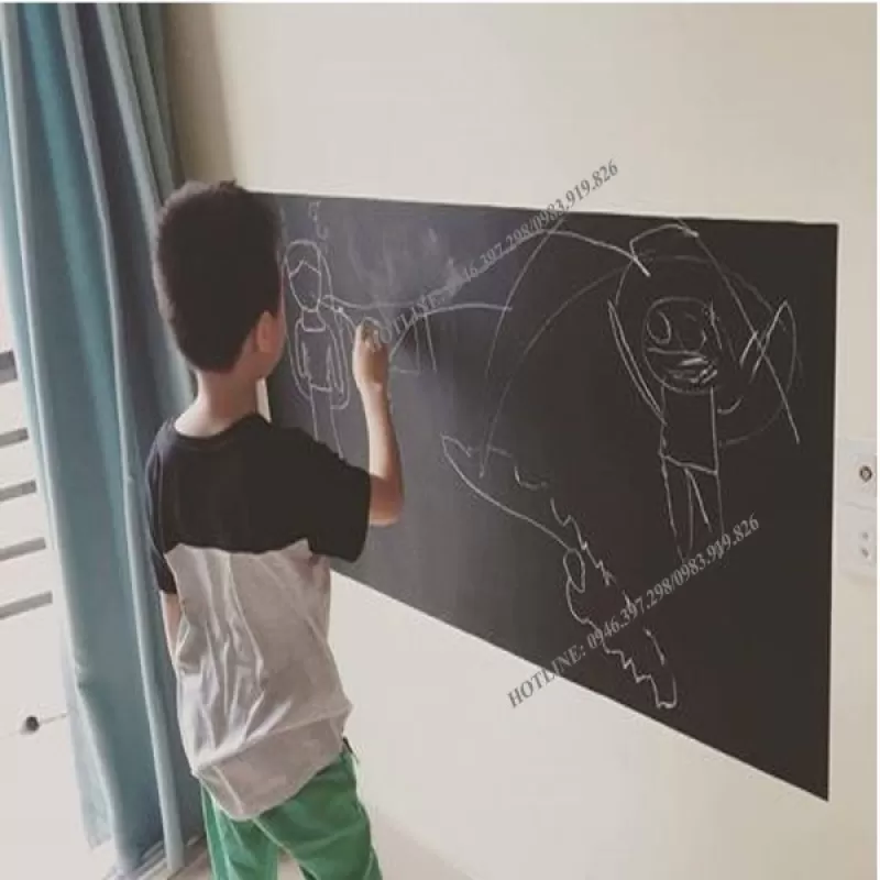 Decal bảng đen viết phấn hoặc bút neon cỡ 100cm x 70cm 