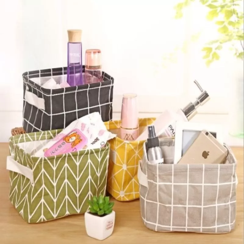 ???? Giỏ đựng đồ bằng vải tiện lợi, gọn gàng khi sử dụng ????