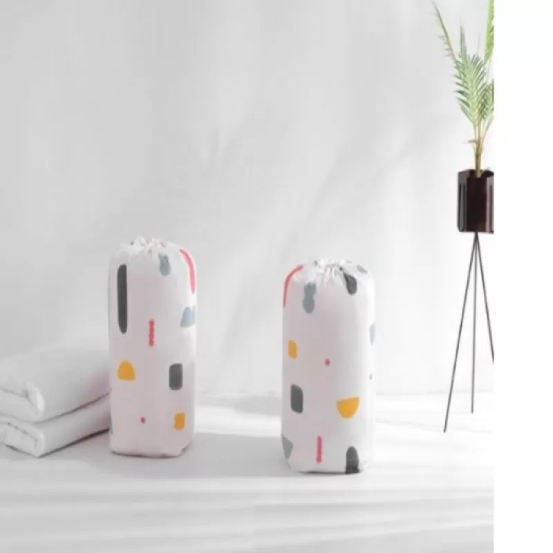 Túi đựng quần áo, tất, đồ lót..bằng vải quilt có chun buộc
