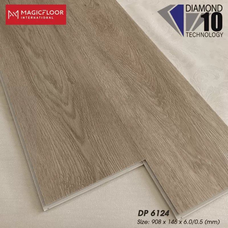 Sàn nhựa hèm khóa 6mm Magic Floor mã DP6124