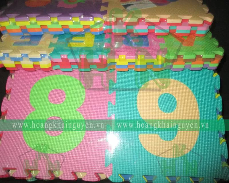 Thảm cho bé hình số | Thảm cao su chống trơn 3mm