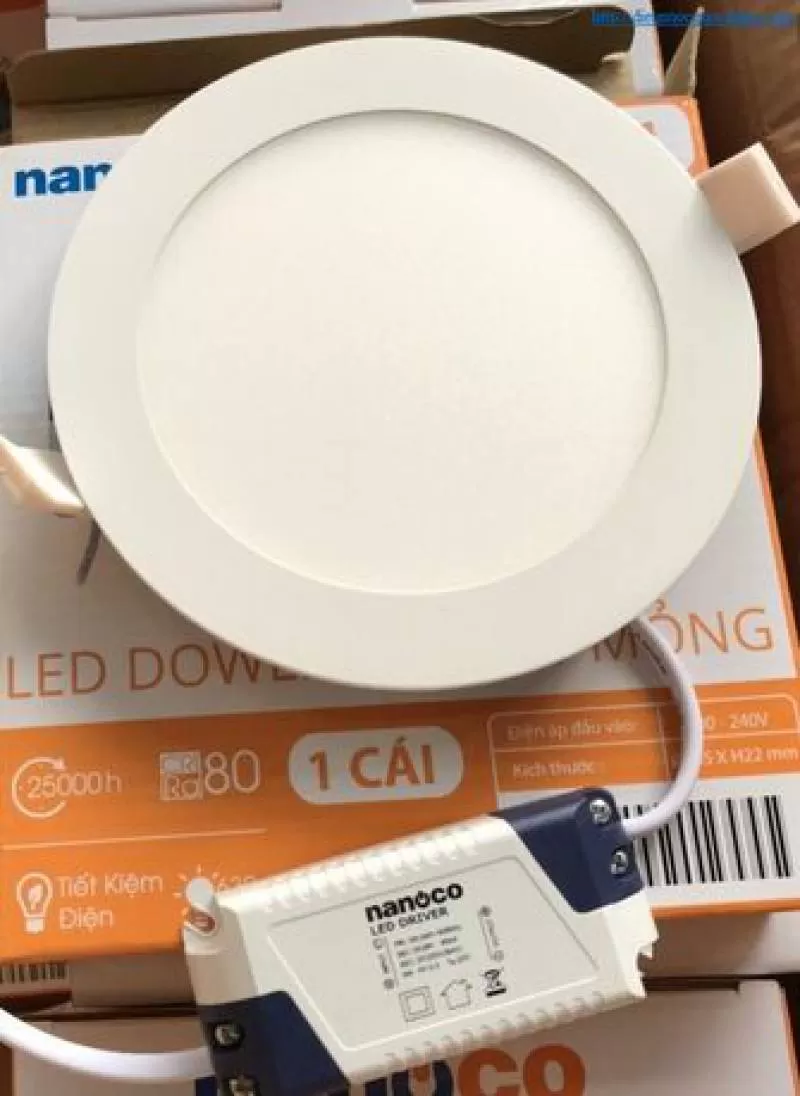 Đèn led âm trần siêu mỏng đổi màu 12W-220V NSD12C1 Nanoco