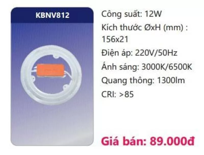Bóng LED vòng KBNV812