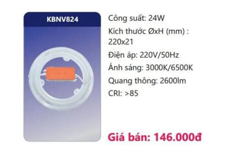 Bóng LED vòng KBNV824