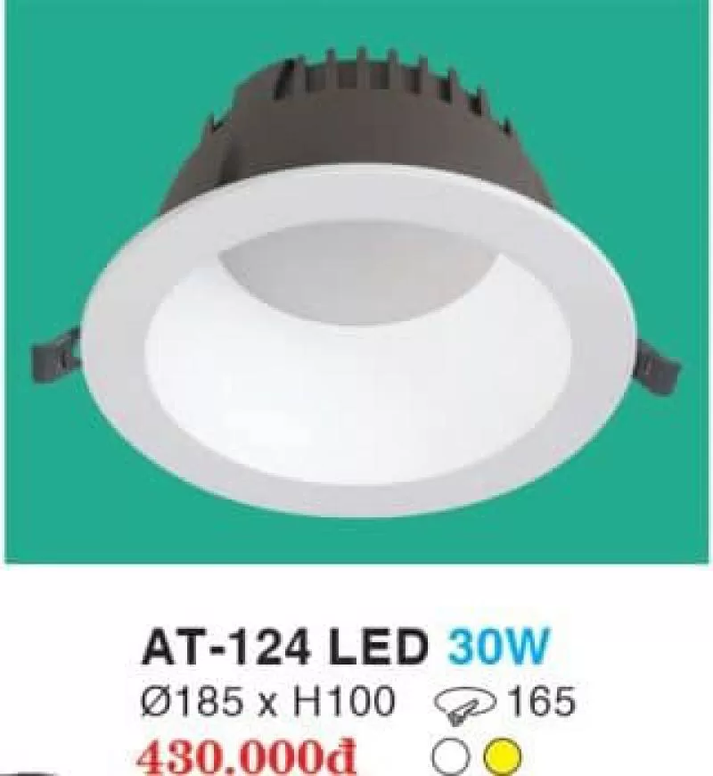 Đèn downlight âm trần AT-124 led 30W 
