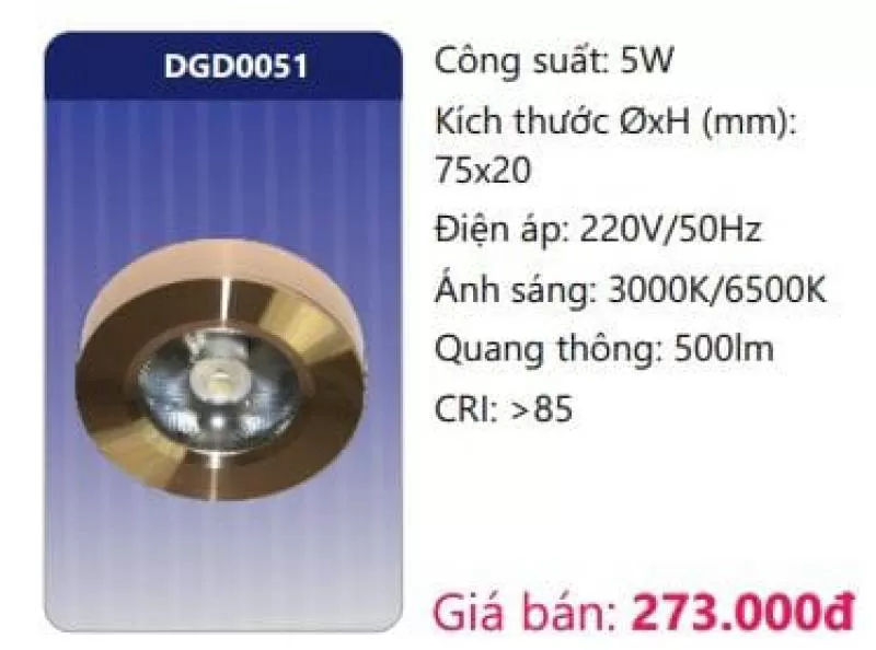 Đèn LED ốp trần DGD0051