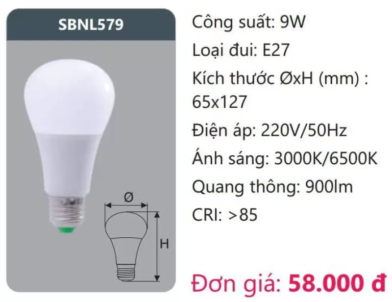 Bóng LED SBNL579 