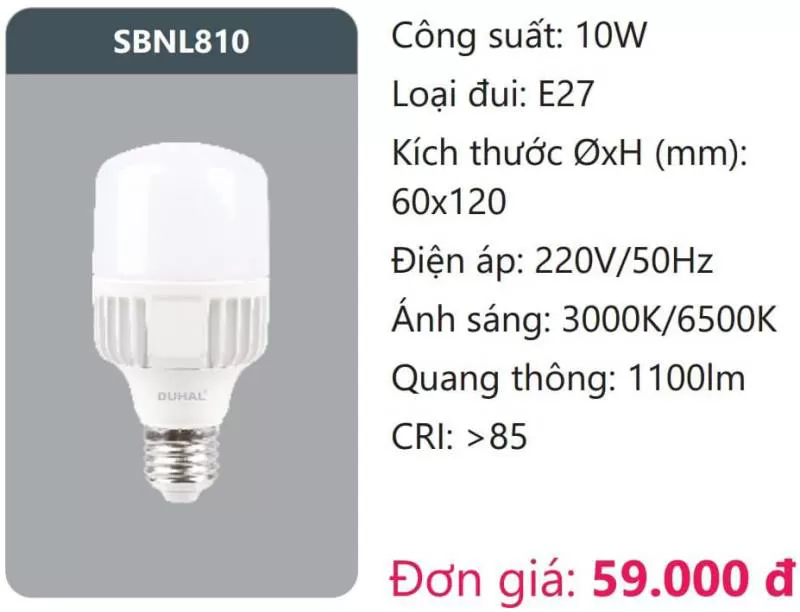 Bóng LED SBNL810