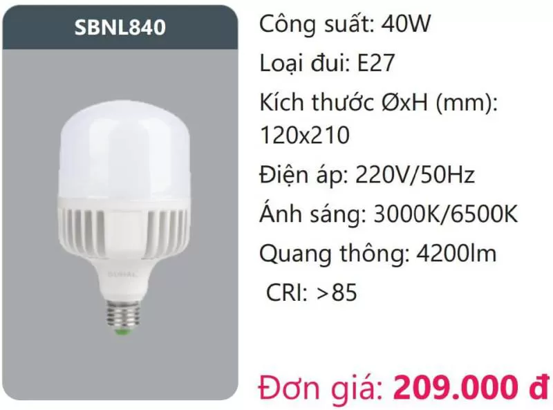 Bóng LED SBNL840