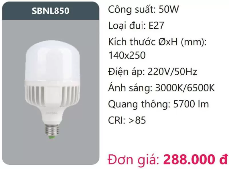 Bóng LED SBNL850