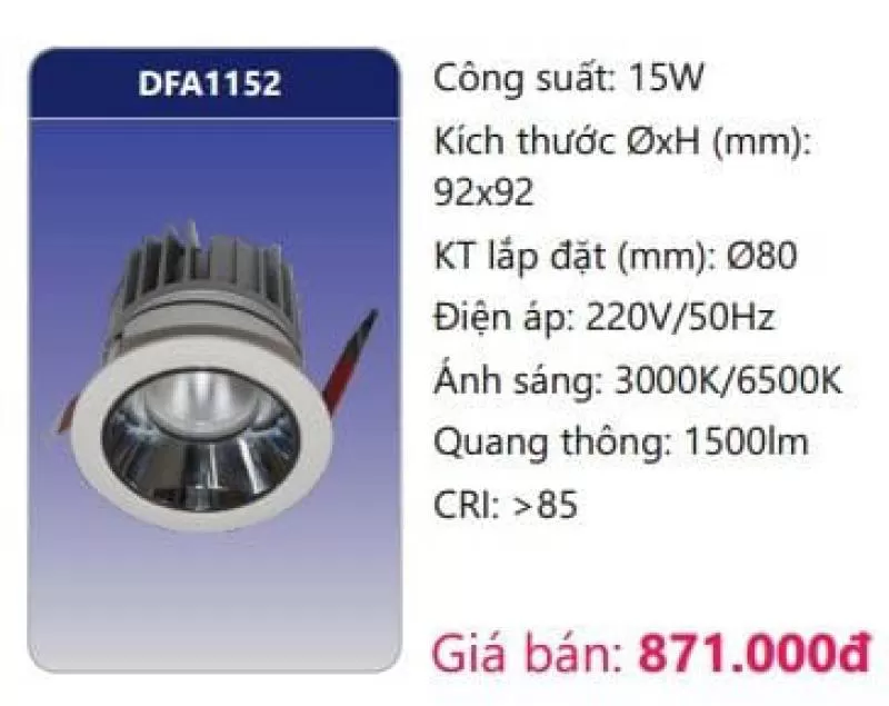 Đèn LED âm trần trang trí DFA1152