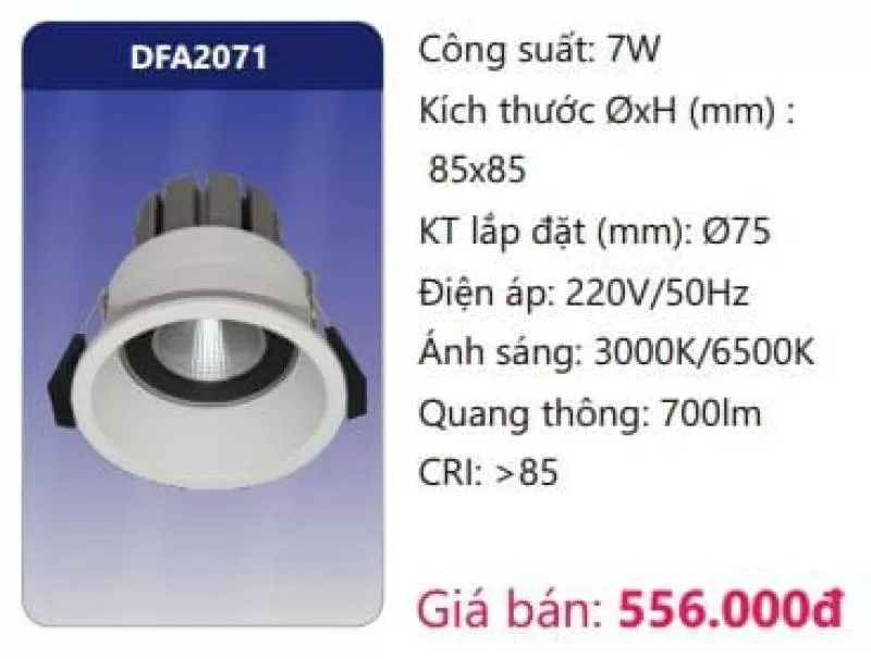 Đèn LED âm trần trang trí DFA2071