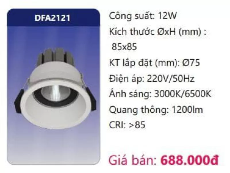 Đèn LED âm trần trang trí DFA2121