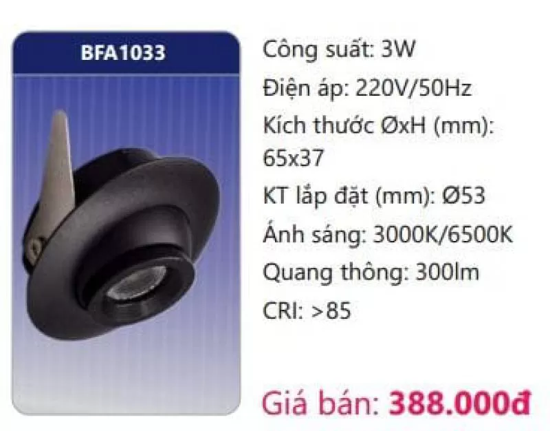 Đèn LED âm Trần Thang Trí Mini BFA1033 