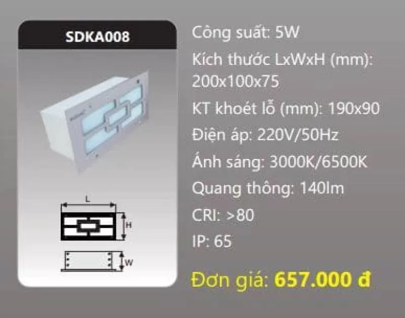 Đèn LED âm tường SDKA008 