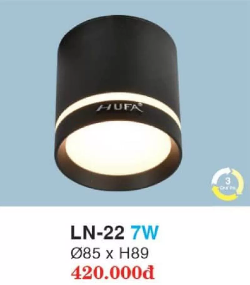 Đèn downlight âm trần LN-22 7W 