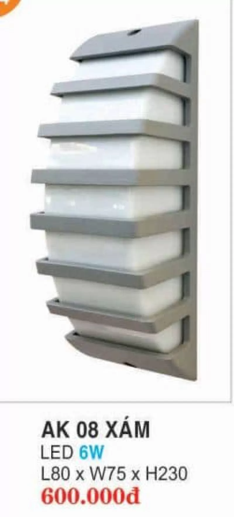 Đèn Led Ngoài Trời AK XÁM HUFA