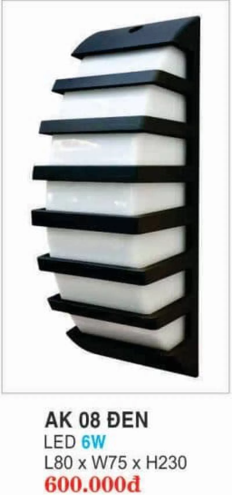 Đèn Led Ngoài Trời AK ĐEN HUFA