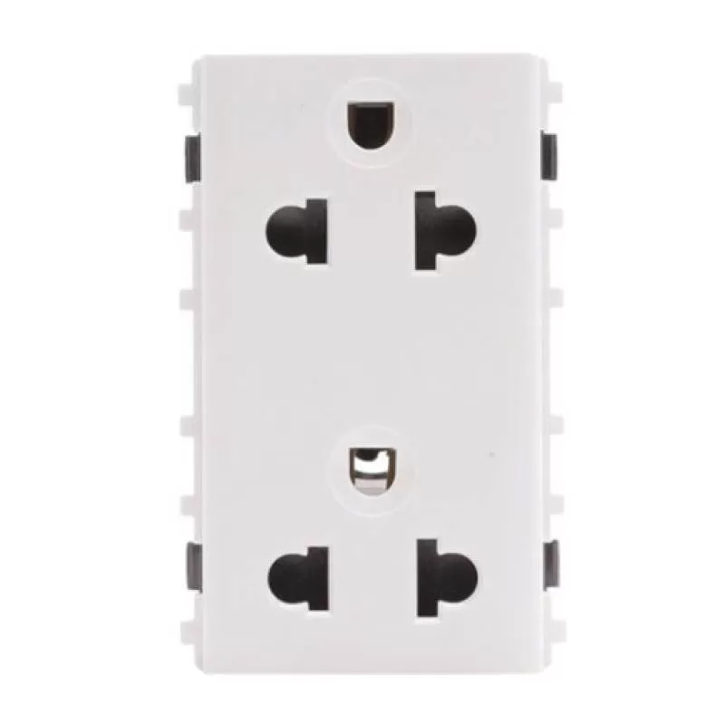 Ổ cắm đôi 3 chấu 16A, Schneider, mã 3426UEST2M_G19