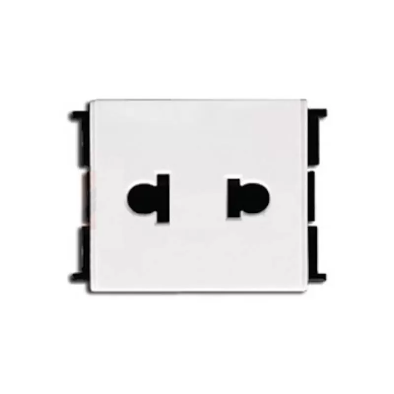 Ổ cắm đơn 2 chấu 10A, size M, Schneider, mã F1426USM_WE_G19