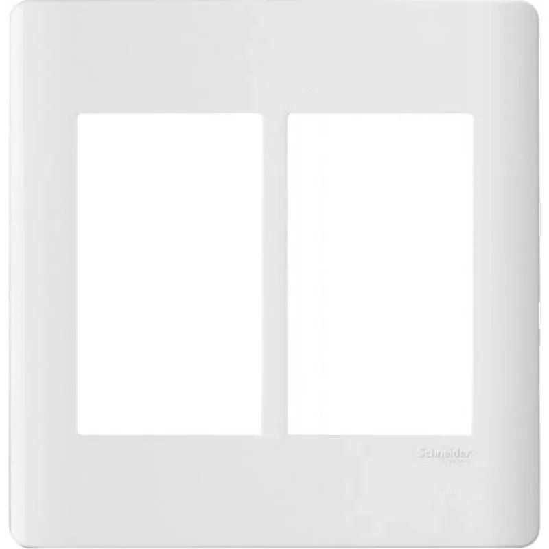 Mặt cho 6 thiết bị, size S, màu trắng, Schneider, mã A84T02L_WE_G19