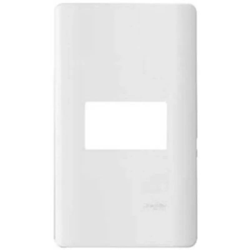 Mặt cho 1 thiết bị, size S, màu trắng, Schneider, mã A8401S_WE_G19