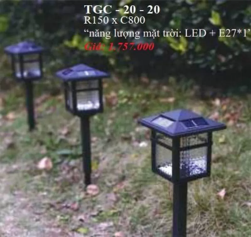 Trụ đèn NLMT ngoài trời TGC-20-20