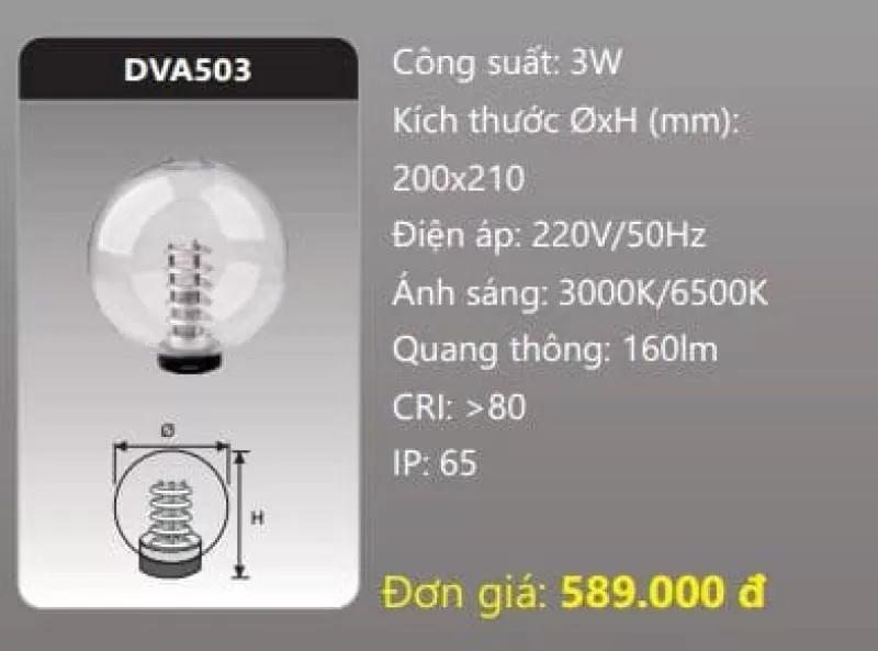Đèn sân vườn LED DVA503