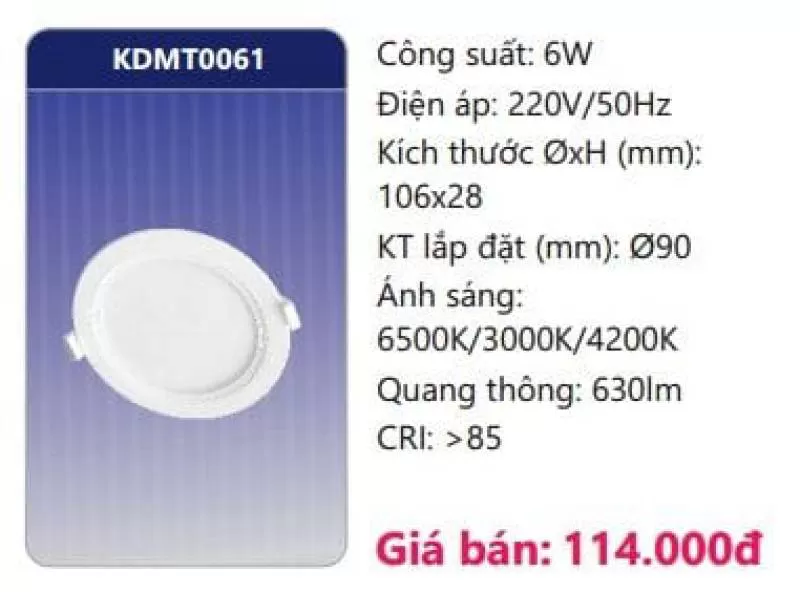 Đèn LED panel đổi màu KDMT0061