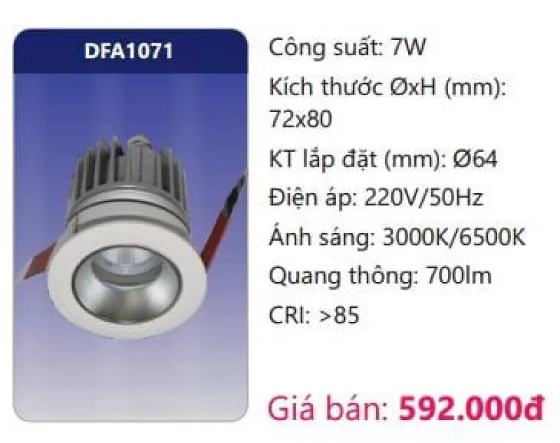 Đèn LED âm trần trang trí DFA1071