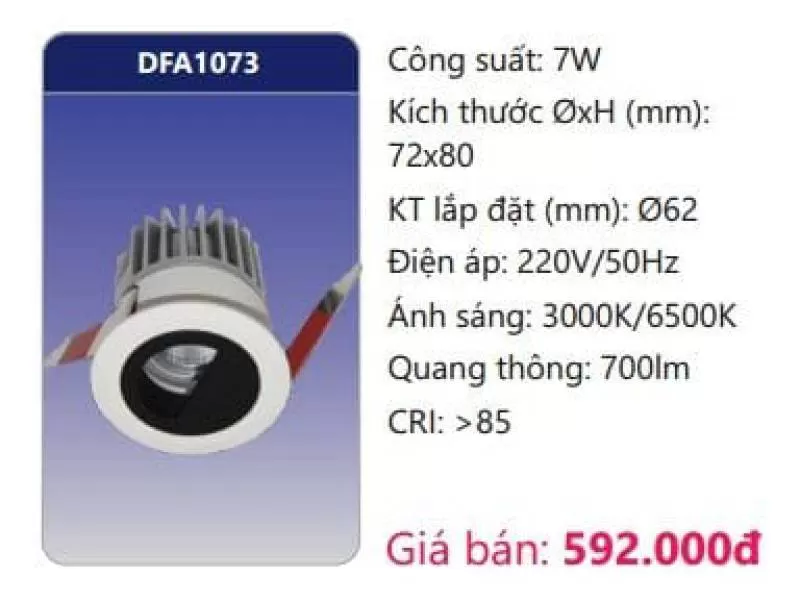 Đèn LED âm trần trang trí DFA1073